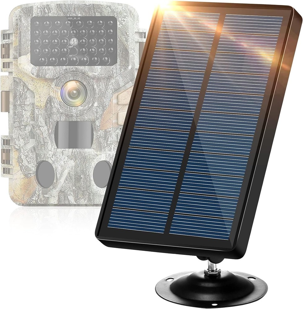 🔥🔥Hawkray Solar Panel for Trail Camera, Dual Male Connector, Waterproof🔥🔥