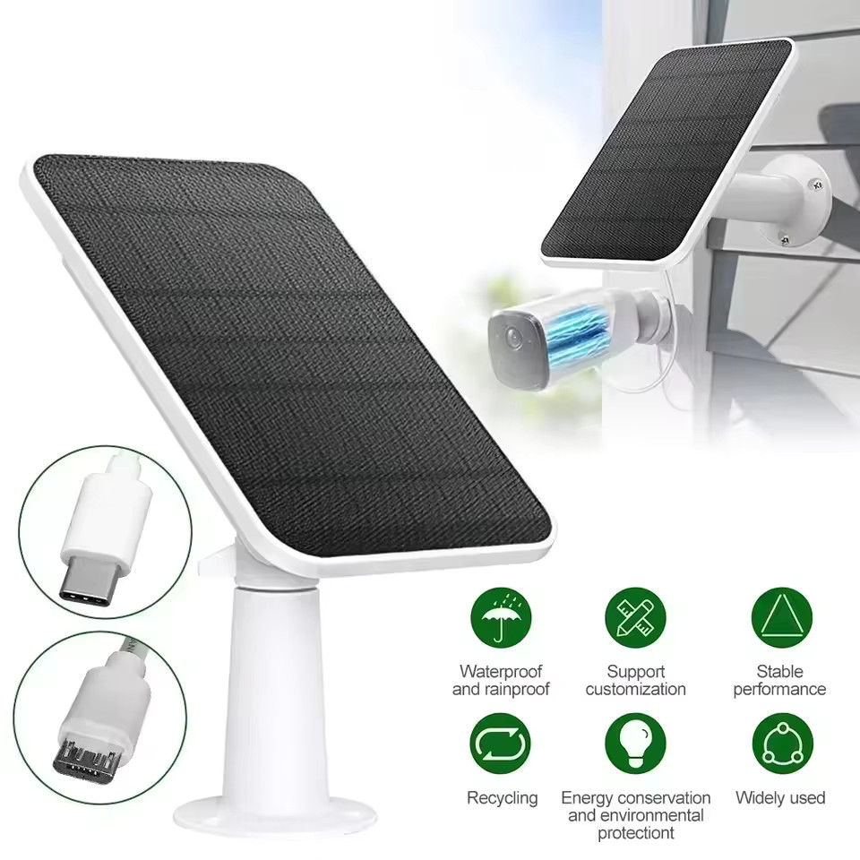 20W 5V Solar Panel Compatible with Eufy Cam 3/3C/2C/2Pro Portable Charging