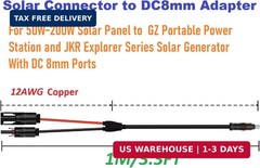 Solar ConnectorsTo DC7909, DC8020 Adapter Perfectly Solar Connector, Compatibili