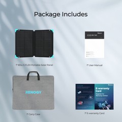 Renogy E.FLEX 80W Portable Solar Suitcase Foldable Solar Panel Off Grid Camping