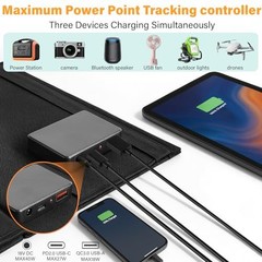 2026Upgrade 40W Foldable Solar Panel Charger,25% High Efficiency Portable N