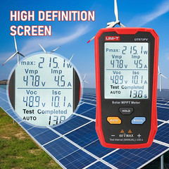 UT673PV Solar Panel Tester – 800W Multimeter with Smart MPPT & LCD Display