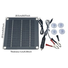Solar Epoxy Panel Polysilicon Board 10W 12V Solar Panel with Wire Easy to Use