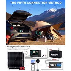 Complete 7000W Off-Grid Solar Kits 7000W Inverter 2pc 300W Solar Panel 110V/220V