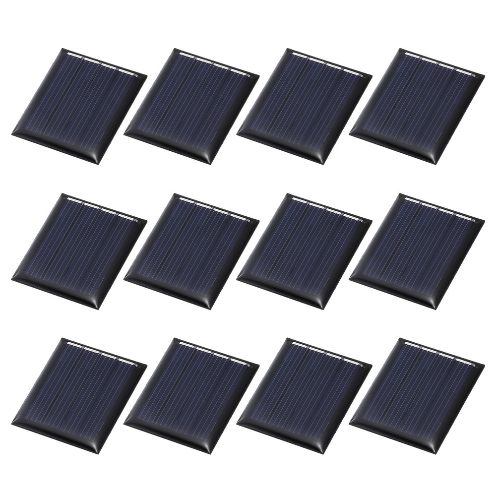 12Pcs 2V 0.12W 60mA Mini Solar Panels, Solar Photovoltaic Power Cells