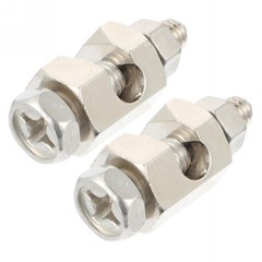 2Pcs Tin Plated Copper Solar Grounding Clips Cable Clamp for Panel Wiring