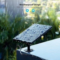 iieGeek Solar Panel for Outdoor Security Camera Universal USB Charging CCTV Cam