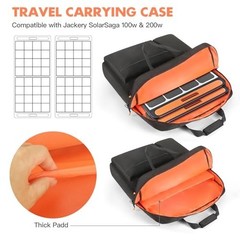 Portable Solar Panel Carrying Case for 100W 200W SolarSaga – Travel Storage Bag