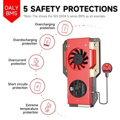 DALY BMS 24V 8S 150A Display – Smart BMS with 3 Inch LCD Screen WiFi Bluetoot…