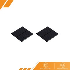 2Pack Mini Solar Panel Cell 6V 150mA 0.75W 80mm x 80mm for DIY Project