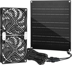 Solar Fan, 30W Solar Powered Fan, Solar Panel Fan Kit, IPX7 Waterproof Fans Exha