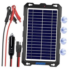 Upgraded 7.5W-Solar-Battery-Trickle Solar Powered Battery Chargers 7.5w-B