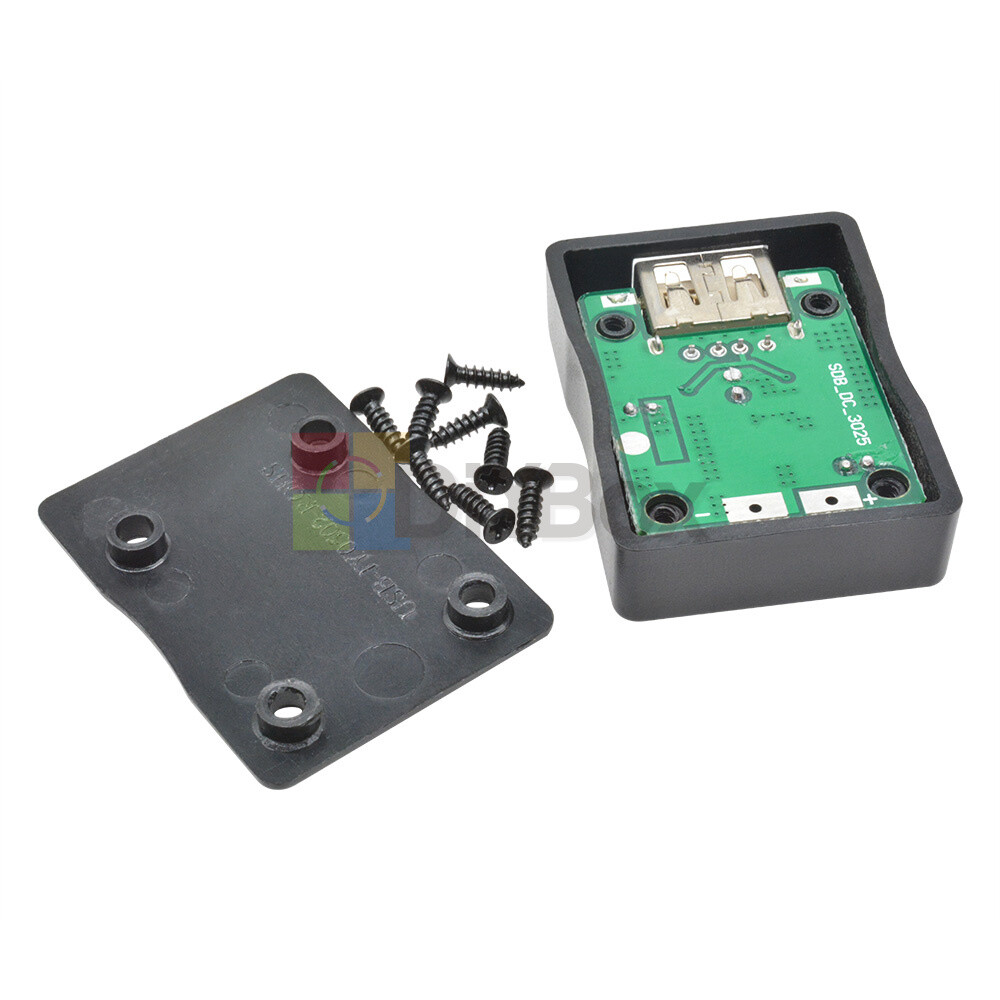 Black Shell 5V 2A Solar Panel Power Bank USB Charge Controller Voltage Regulator