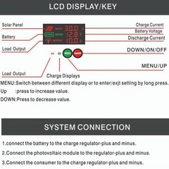 Solar System Controllers Color LCD Screen ABS Strong Designs Device for Marine