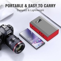 65W Portable Power Station Bank Solar Generator 30W Solar Panel Camping Charger