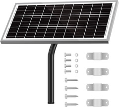 15W 12V 10BB Solar Panel Automatic Gate Openers, Compatible with Mighty Mule, Po