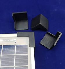SOLAR PANEL CORNER PROTECTORS – 4 PACK – SOFT RUBBER, NOT HARD PLASTIC !!!