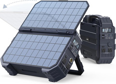 Portable Power Station 1600W (Peak 3200W), Built-In Solar Panel, 1024Wh Lifepo4