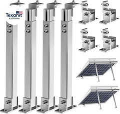 2 Set Adjustable Solar Panel Tilt Mount Brackets Aluminum Alloy Mounting Bracket