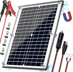 Upgrade Your Battery Life: 12V 20W Magnetic Solar Panel Kit with MPPT Controller