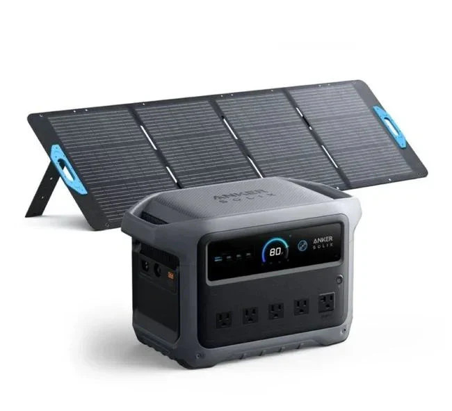 Anker SOLIX C1000 Gen2 Portable Solar Generator + 200W Solar Panel | 1024Wh