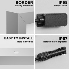 350W 700W 1050W 1400W 12V Mono Solar Panel High Efficiency Home Off-Grid Power