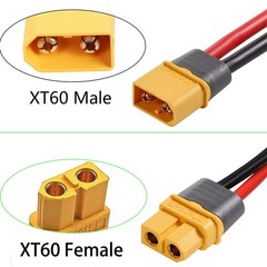 ZHOFONET XT60 Male to Female Connector,XT60 XT60-XT60 1M(3.28ft), Red