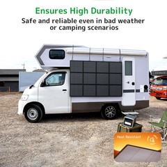 500W High Efficiency Monocrystalline Foldable Solar Panel, Portable Solar Power