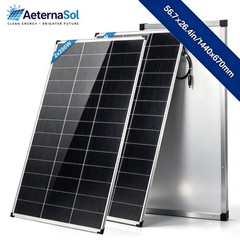 AeternaSol 2Pack 200W Solar Panel N-Type Mono PV Roof Home RV Off-Grid US Stock