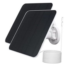 Solar Panel Charger Compatible with Eufycam 2C/2C Pro/E40/E20/2/2 Pro/E, 2Pack