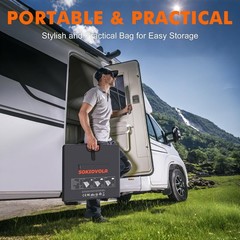 N-Type 16BB 200W Portable Solar Panel for EF/Jackery/Bluetti/Anker Power Stat…