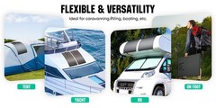 Flexible 300W Mono Solar Panel 12V Power Portable Camping Home RV Battery Charge