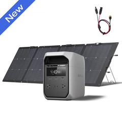 EcoFlow DELTA 3 Classic 1024Wh Portable Power Station with 220W Solar Panel