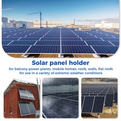 2 Set Adjustable Solar Panel Tilt Mount Brackets Aluminum Alloy Mounting Brac…