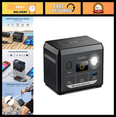 100W Portable Power Station, 96Wh Generator, 30000mAh Battery, USB-C Fast Charge
