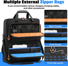 Solar Panel Storage Bag, Padded Carrying Case Fits for 2 Panels, Water-Resistant