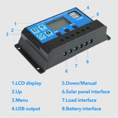 1-10 PCS 100W Solar Panel 12V Mono Home RV Rooftop Camping Off-Grid Power LOT