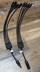 Y Branch Connectors Extra Long Solar Panel Parallel 4 line