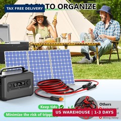 Vansdon Solar to XT60i Extension Cable 10AWG 10FT XT60i Female to Male Connector