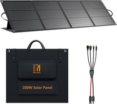 24V Foldable Solar Suitcase 200W IP68 XT60 MC4 Portable Power