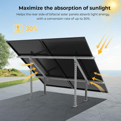 SUNGOLDPOWER Solar Panel Mount Brackets,Modular&Expandable,Heavy Duty&Adjustable
