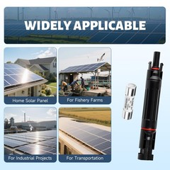 10A Solar Panel Inline Fuses DC 1000V IP67 Waterproof Solar Fuse Holder with Mal