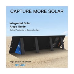 Portable Solar Panel 220W 40V Monocrystalline Foldable Solar Panels Charger P…