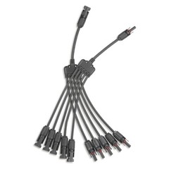 1 Pairs Solar Connectors Y Branch Parallel Adapter Cable 1 to 5 for Solar Panel