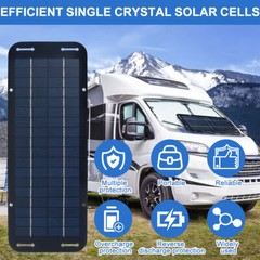 Solar Panel 12V Trickle Charger Battery Charger Kit Maintainer Boat Car RV