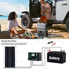 6000W 100A 110V Solar Panel Kit Complete Solar Power Generator Home Grid Syste