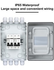 DC Circuit Breaker Box Cover with UV-Proof, 20 Amp Electrical Power Distribut…