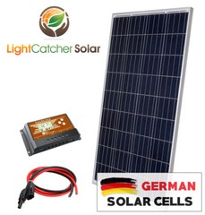 100 Watt Solar Panel Kit RV Kit With Wires, 100W for RV SHED 12V Battery Charger