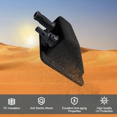 Waterproof Dual Solar Cable Entry Gland, UV Resistant Housing for RV, Boat, Camp