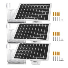 3 Pack Solar Panel Camera Charger Fit for SimpliSafe Outdoor Camera & Outdoor Se